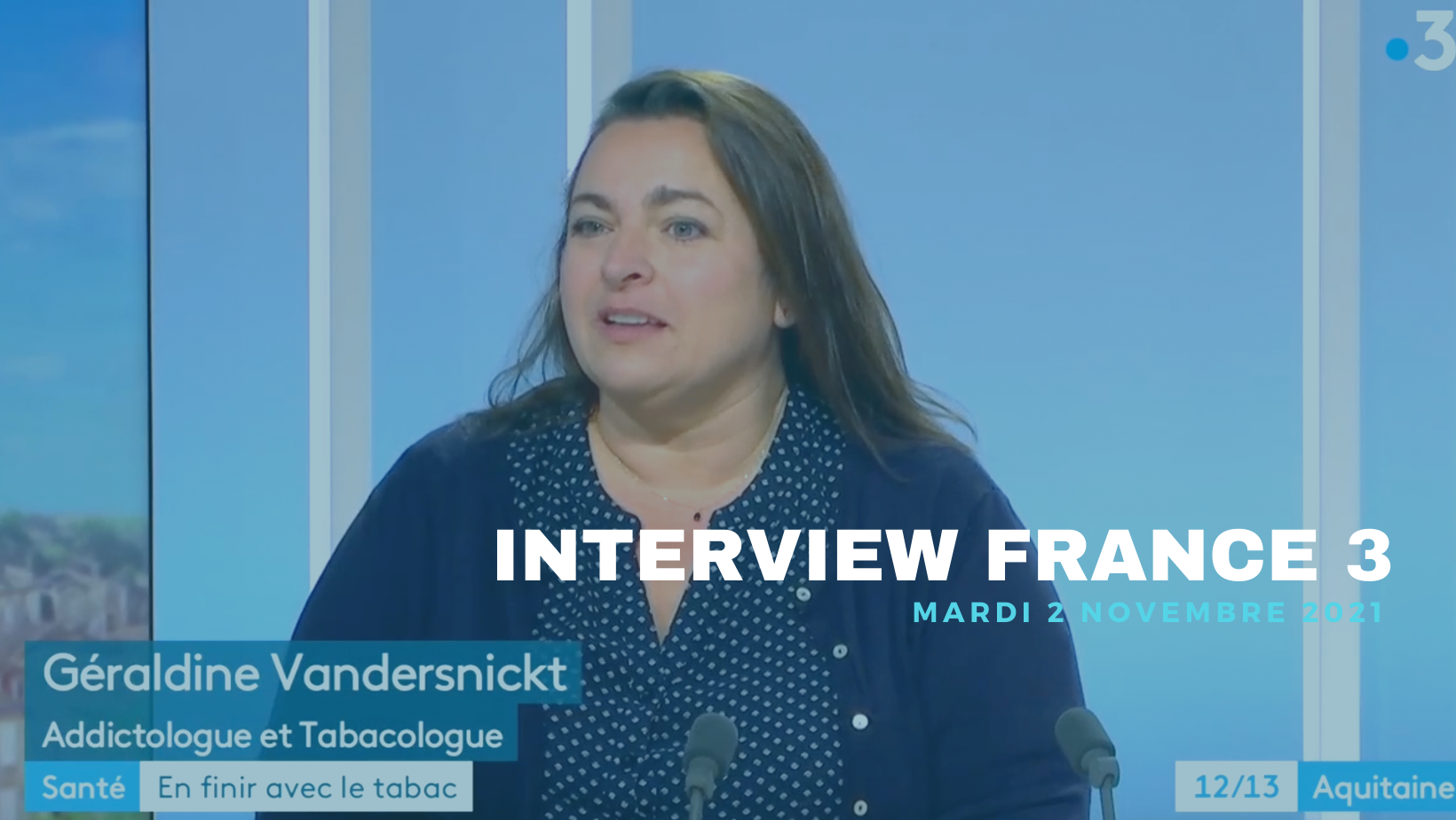 Interview France 3 Nouvelle-Aquitaine